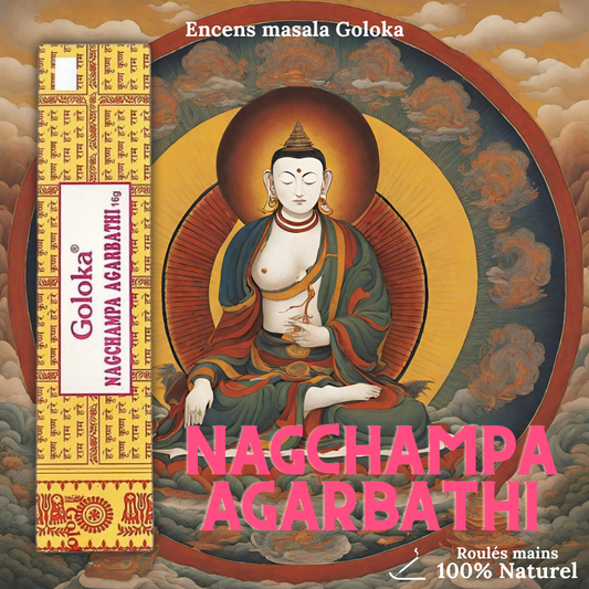 Encens Goloka "Nagchampa Agarbathi" - Douceurs des âmes - Boutique ésotérique